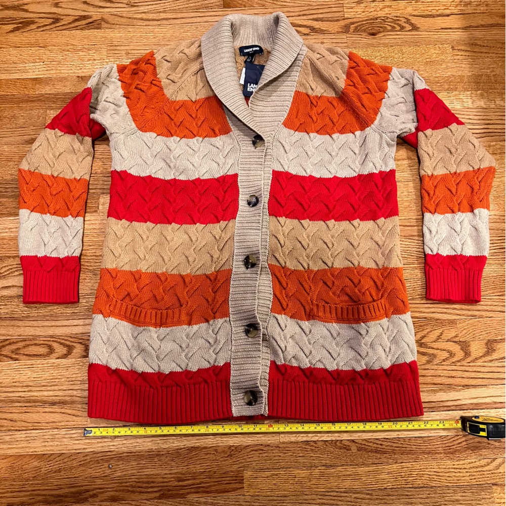 NWT Lands' End Drifter Cardigan Large